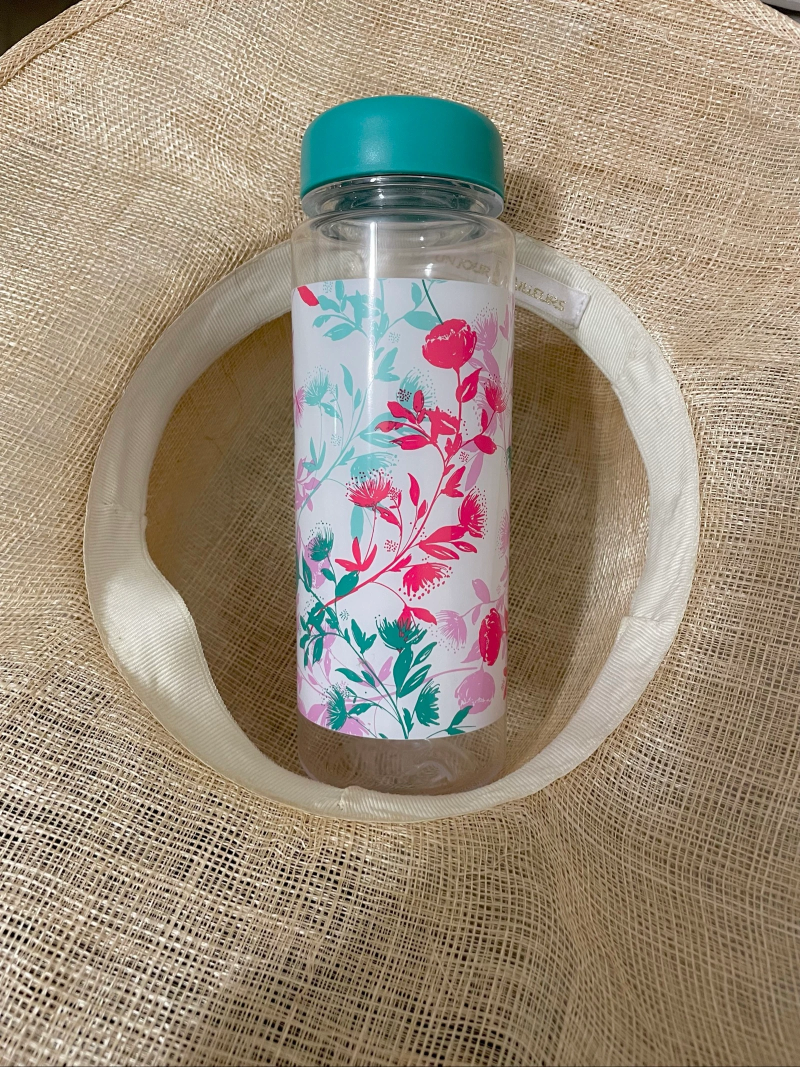Gourde motifs fleurs 